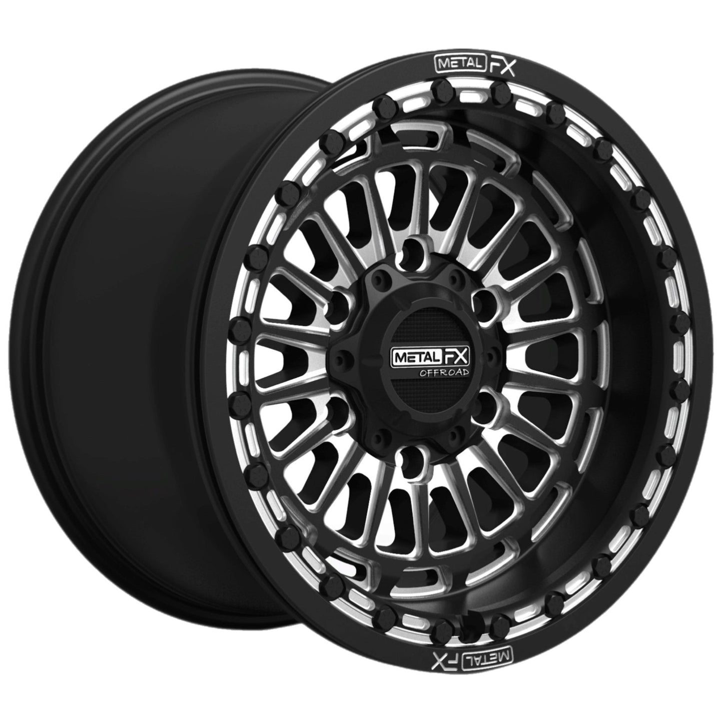 Delta 6R Beadlock | Satin Black Contrast Cut