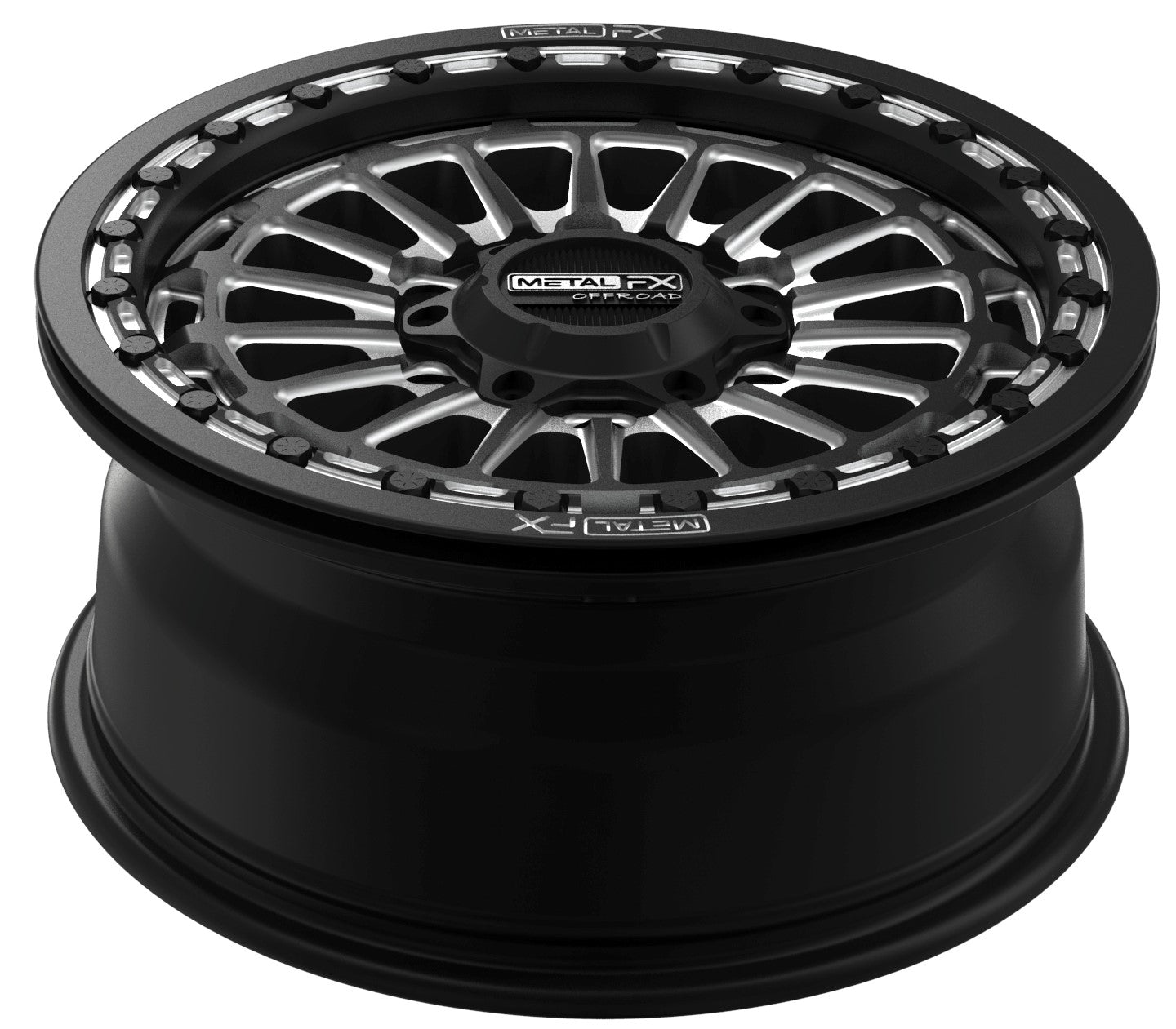Delta 6R Beadlock | Satin Black Contrast Cut