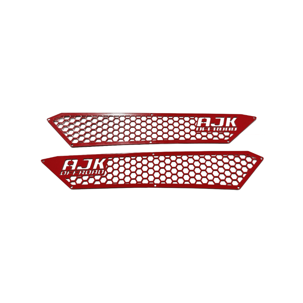 Polaris RZR XP Vent Cover 2024 model year AJK Offroad Indy Red