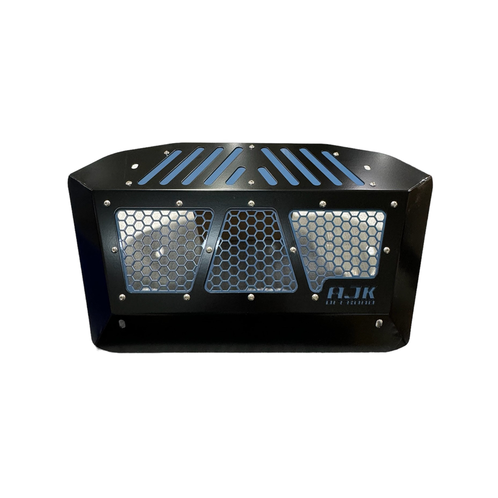 Polaris Xpedition Exhaust Cover AJK Offroad Storm Blue