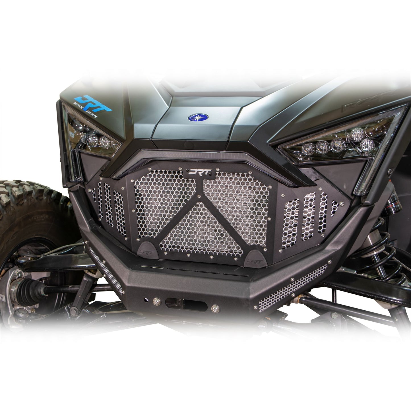 DRT Motorsports Polaris Pro R / Turbo R 2022-2024 Aluminum Front Grill - Black