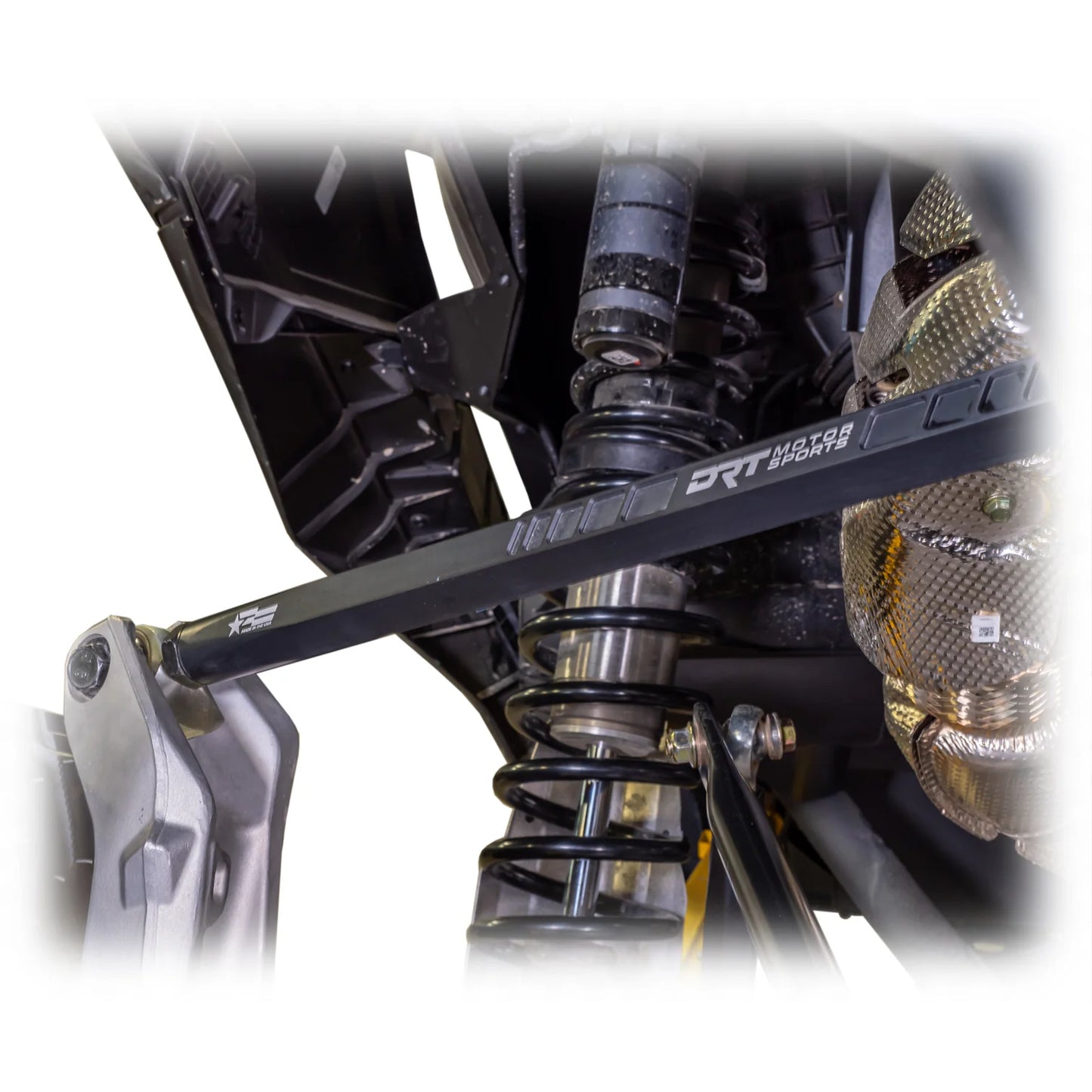DRT Motorsports Can Am Maverick R Hex Bar Radius Rod Set, Black