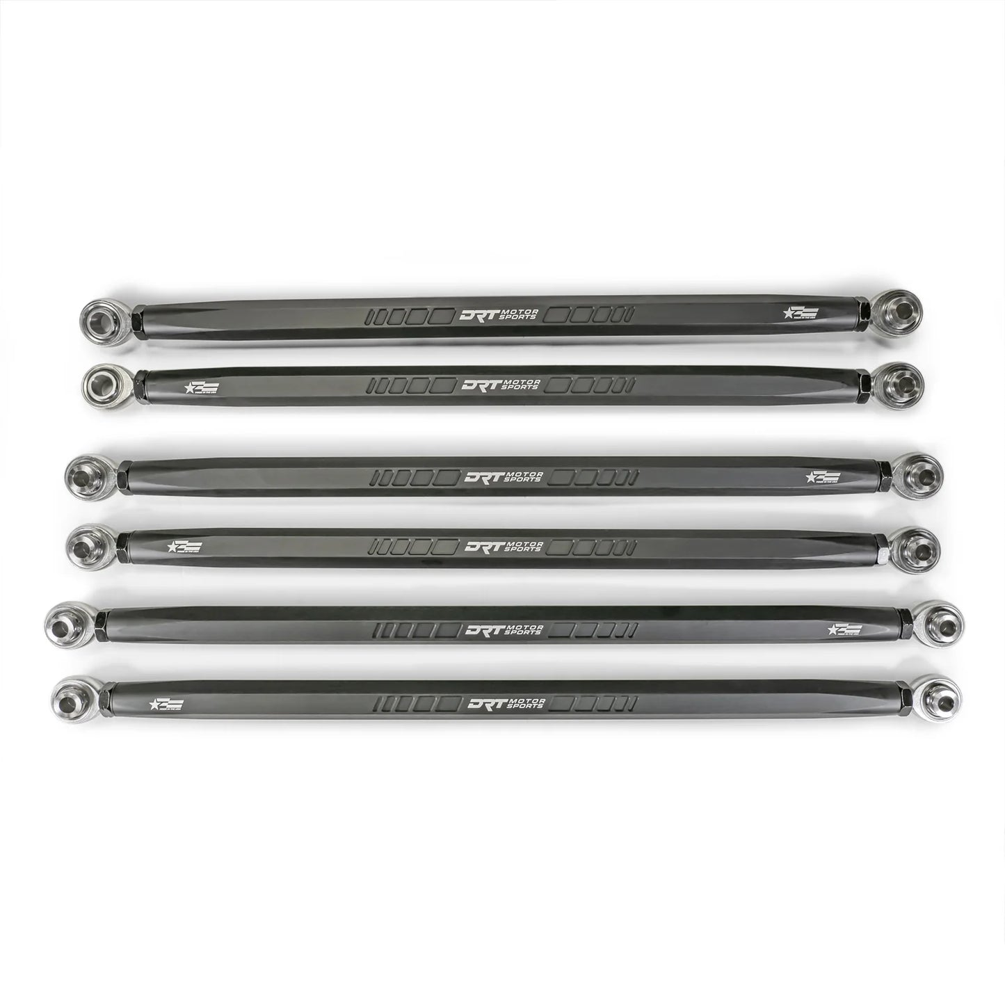 DRT Motorsports Can Am Maverick R Hex Bar Radius Rod Set, Black