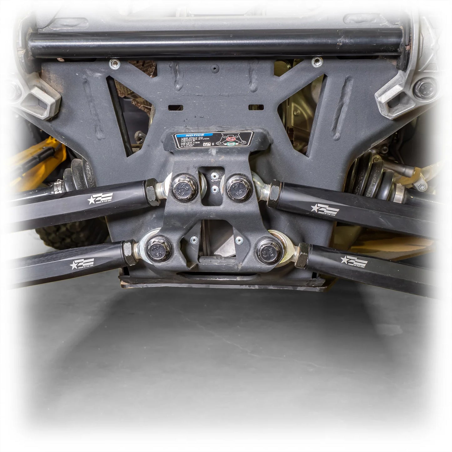 DRT Motorsports Can Am Maverick R Hex Bar Radius Rod Set, Black