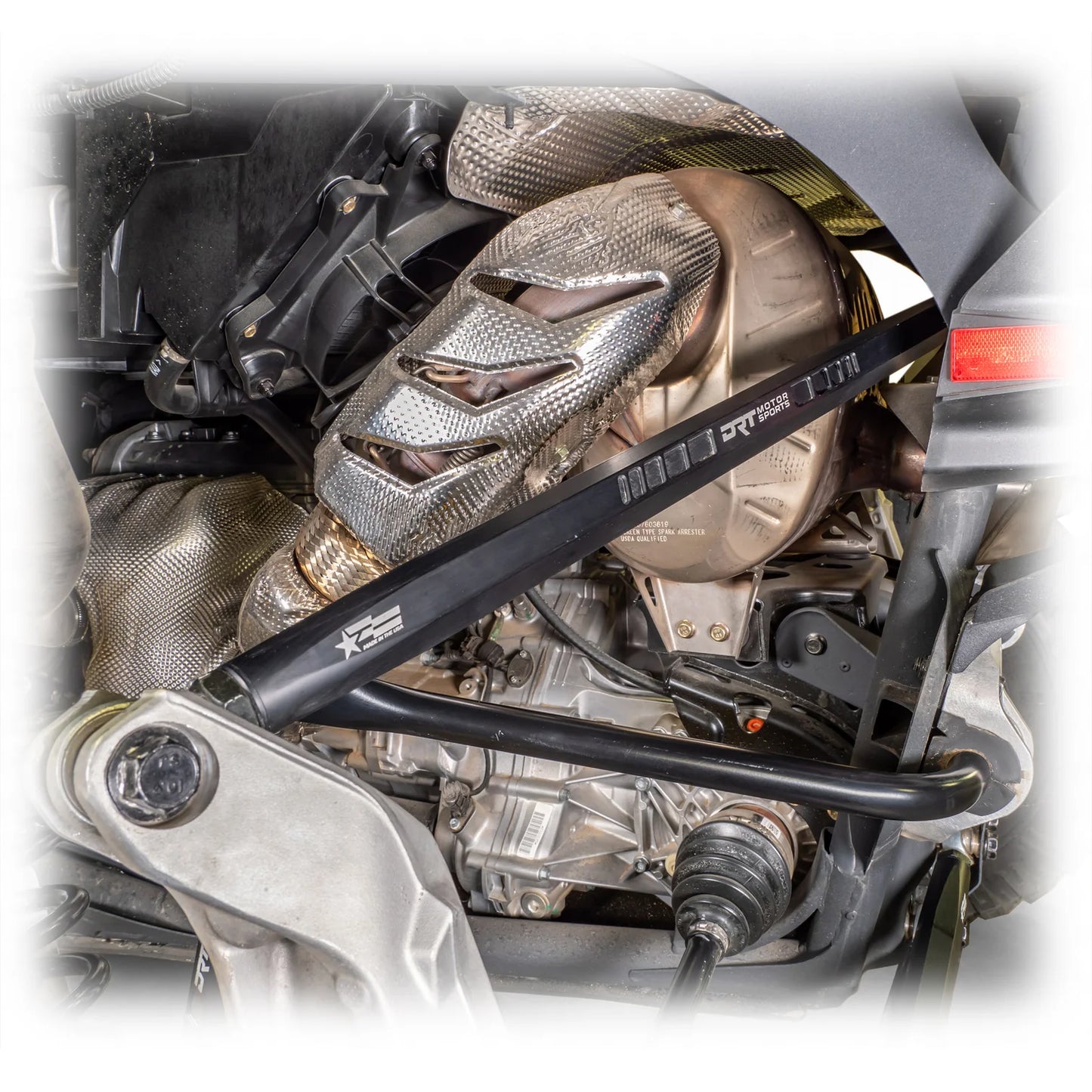 DRT Motorsports Can Am Maverick R Hex Bar Radius Rod Set, Black
