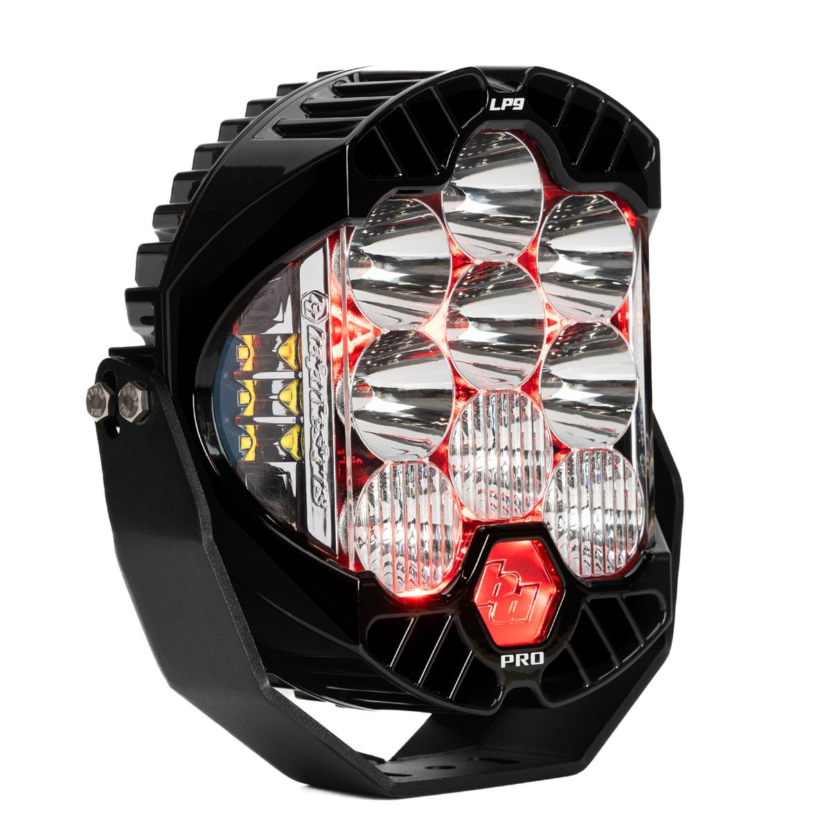 LP9 Pro LED Auxiliary Light Pod Light Pattern Driving/Combo Green Backlight Baja Designs