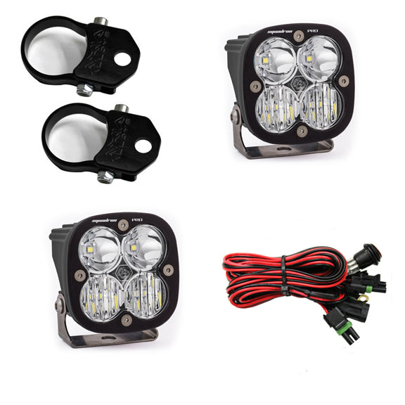 LED Light Pods Kit W/A Pillar Mounts 2.00 Inch Harness Squadron Pro Baja Designs