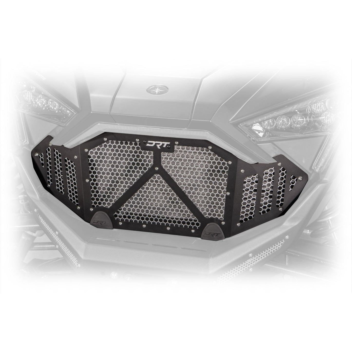 DRT Motorsports Polaris Pro R / Turbo R 2022-2024 Aluminum Front Grill - Black