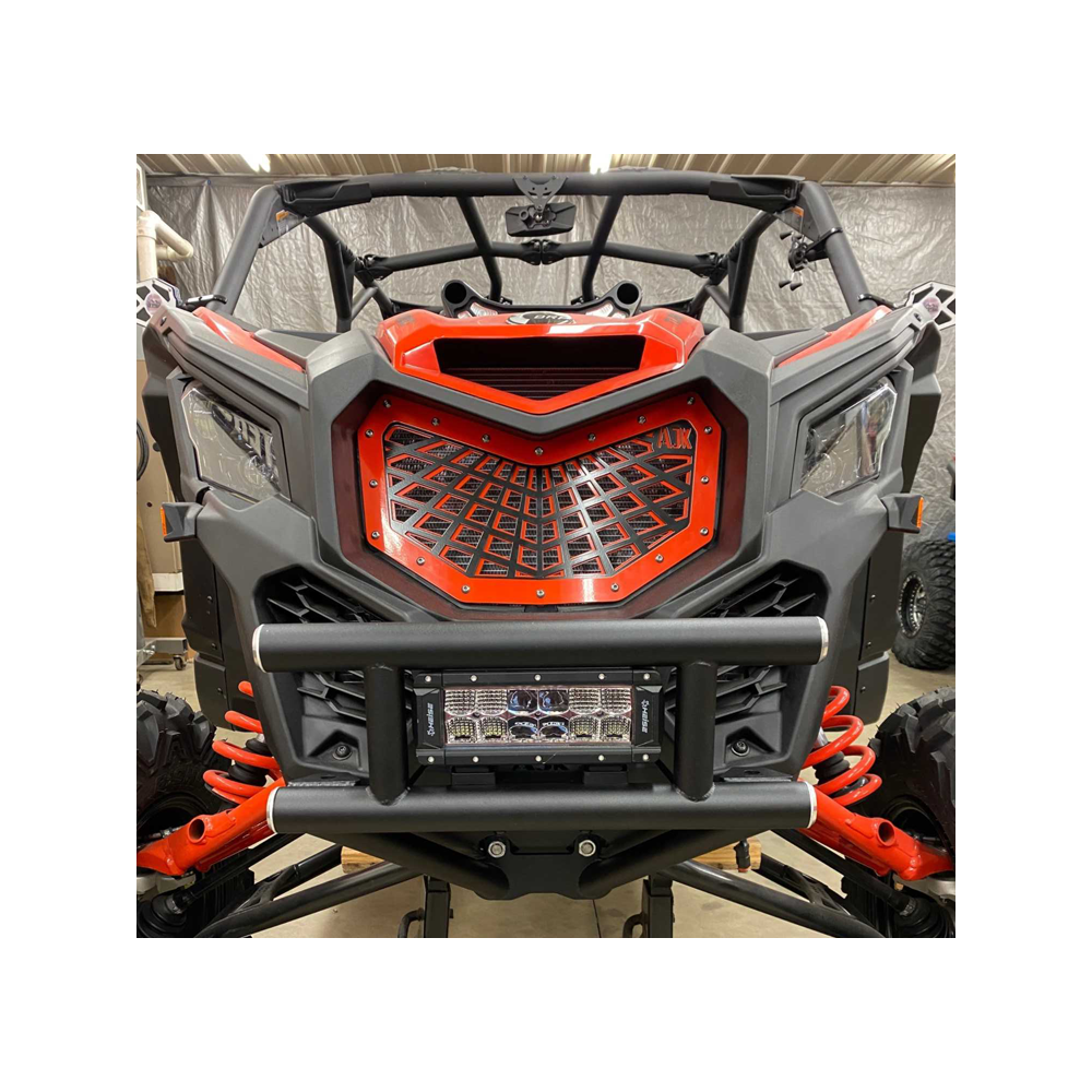 Can-Am X3 Front Bumper AJK Offroad Smooth Black Center Bar
