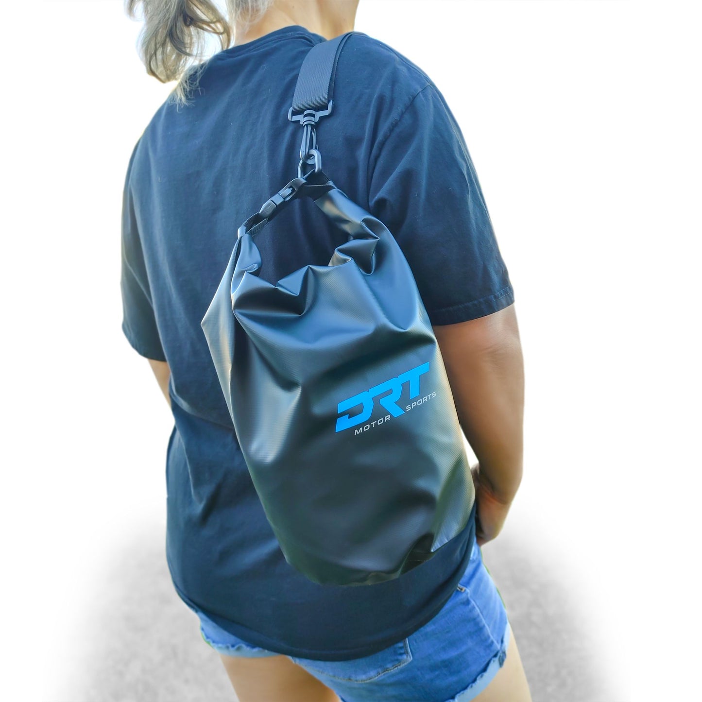 DRT Motorsports Waterproof Dry Bag - 30 Liter Dual Strap, Zipper pouch