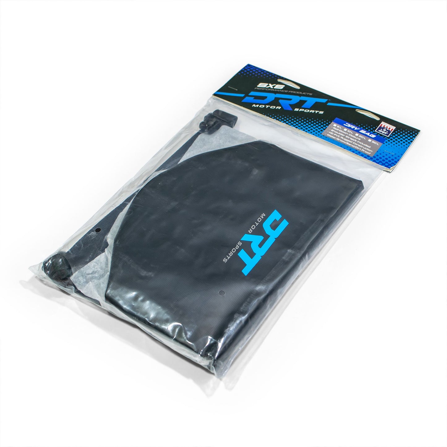 DRT Motorsports Waterproof Dry Bag - 30 Liter Dual Strap, Zipper pouch