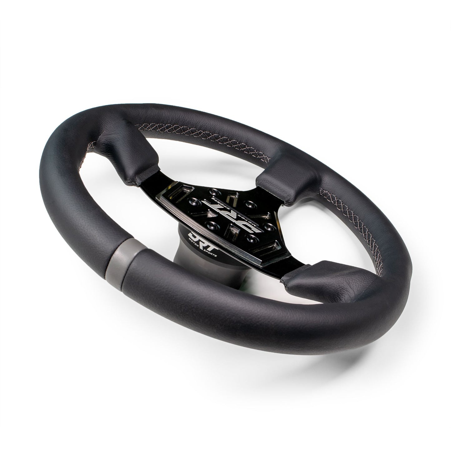 DRT Motorsports 330mm Round Steering Wheel - Leather
