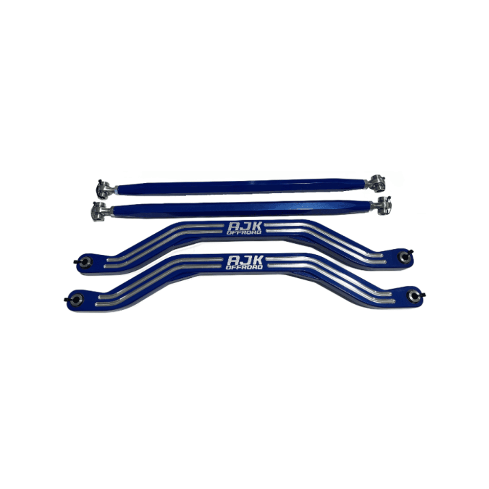 Polaris Pro R / Turbo R High Clearance Radius Rods AJK Offroad Blue Both