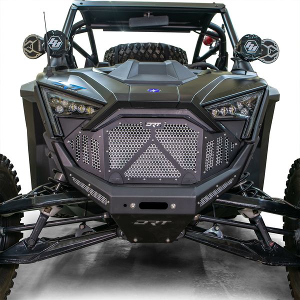 DRT Motorsports Polaris Pro R / Turbo R 2022-2024 Aluminum Front Grill - Black