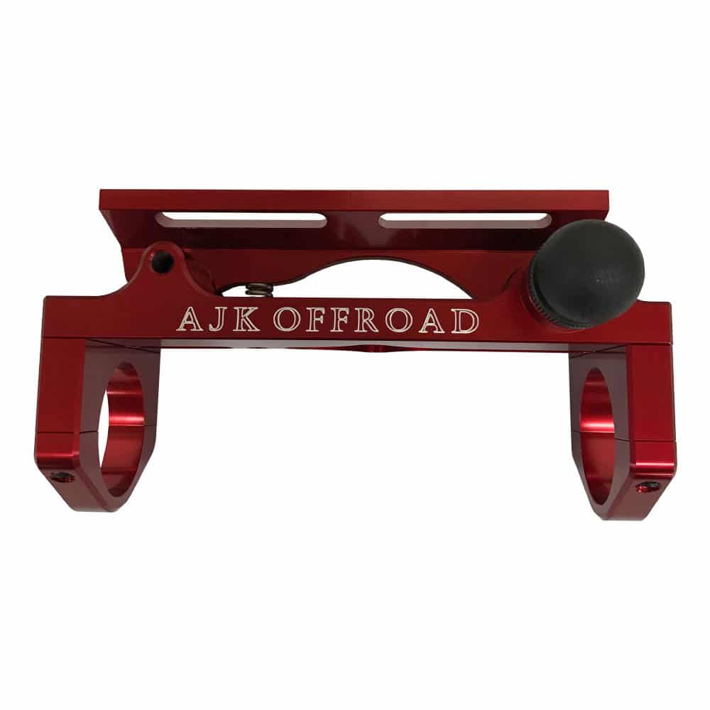 Quick Shot Fire Extinguisher Mount - Quick Release - Truck, Jeep, ATV, SXS Part AJK Offroad 1.50" Red