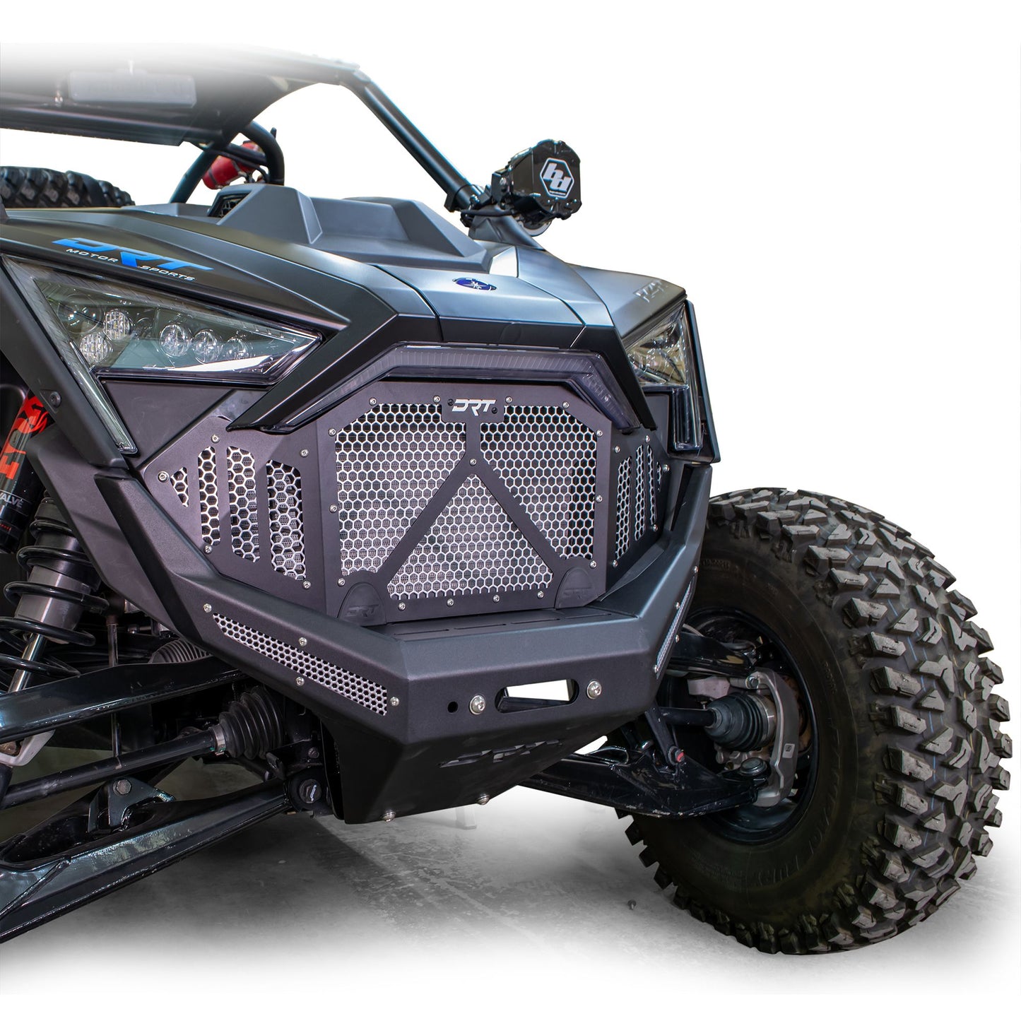 DRT Motorsports Polaris Pro R / Turbo R 2022-2024 Aluminum Front Grill - Black