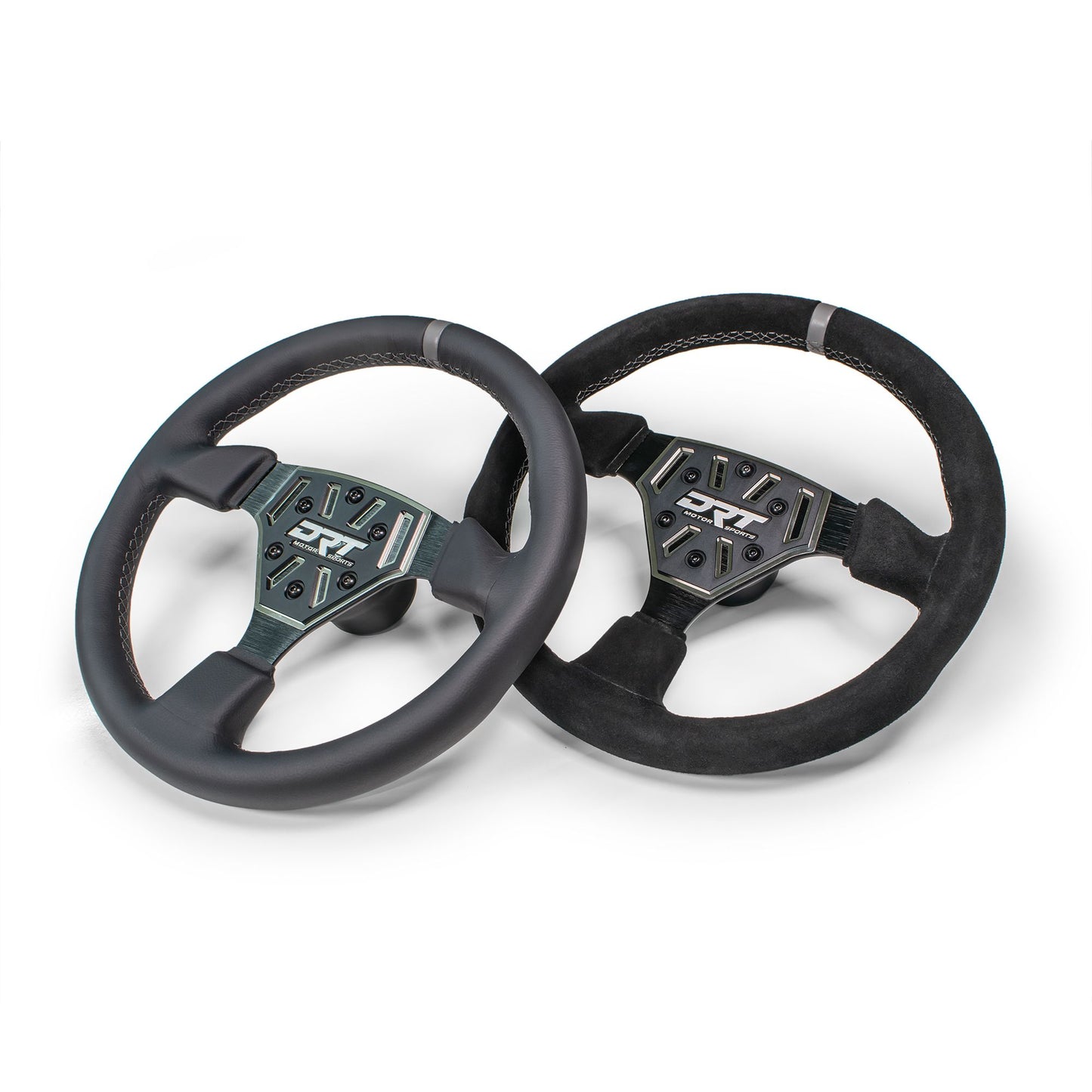DRT Motorsports 330mm Round Steering Wheel - Leather