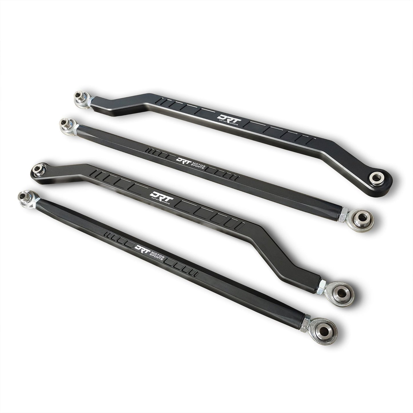 DRT Motorsports Polaris 2024+ XP1K/4 (64") Billet Aluminum High Clearance Radius Rod Set, Black