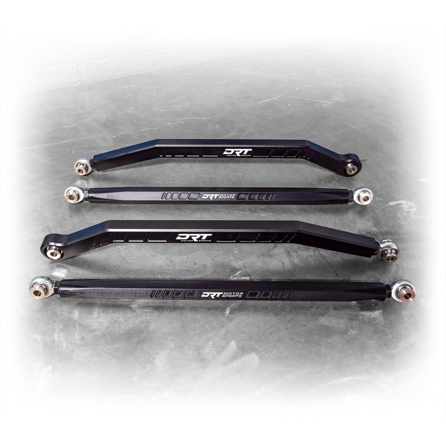 DRT Motorsports Polaris 2020+ Pro XP/4 (64")Billet Aluminum High Clearance Radius Rod Set, Black