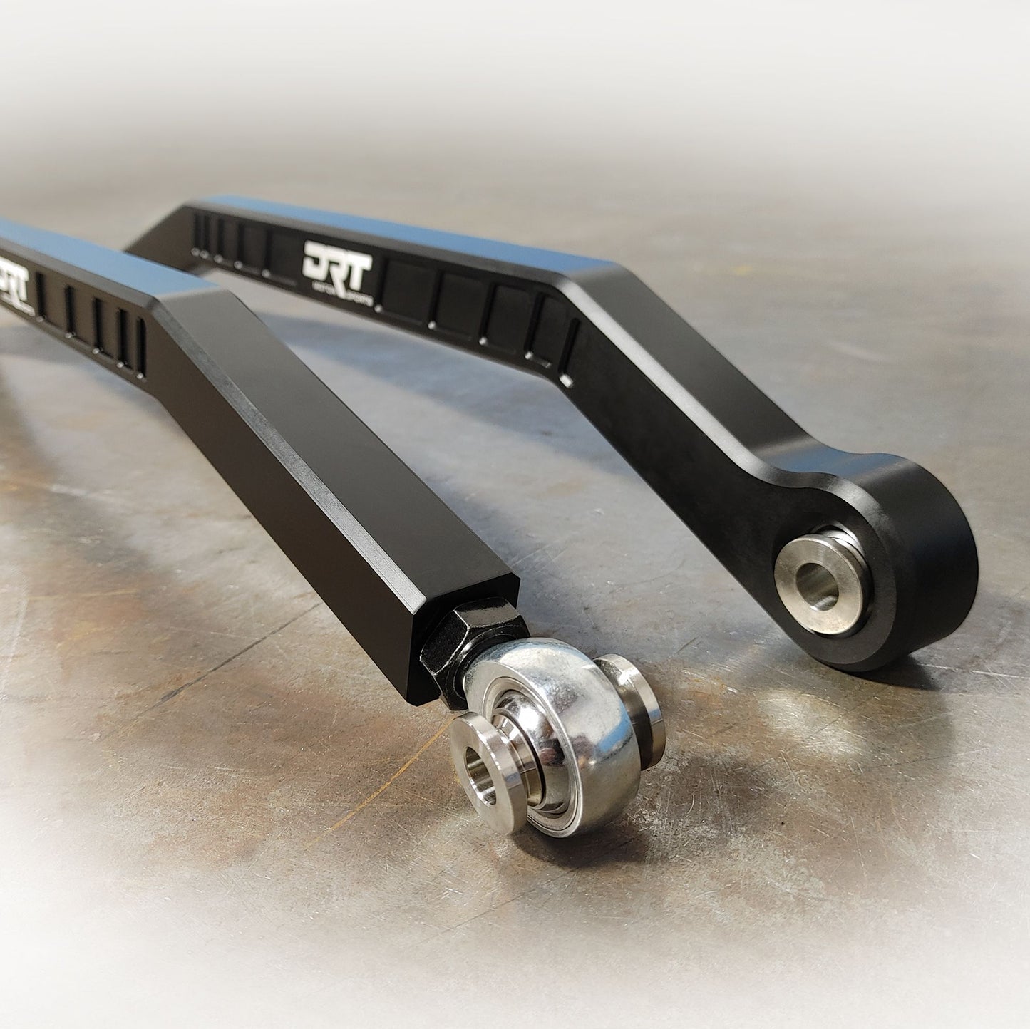 DRT Motorsports Polaris 2024+ XP1K/4 (64") Billet Aluminum High Clearance Radius Rod Set, Black