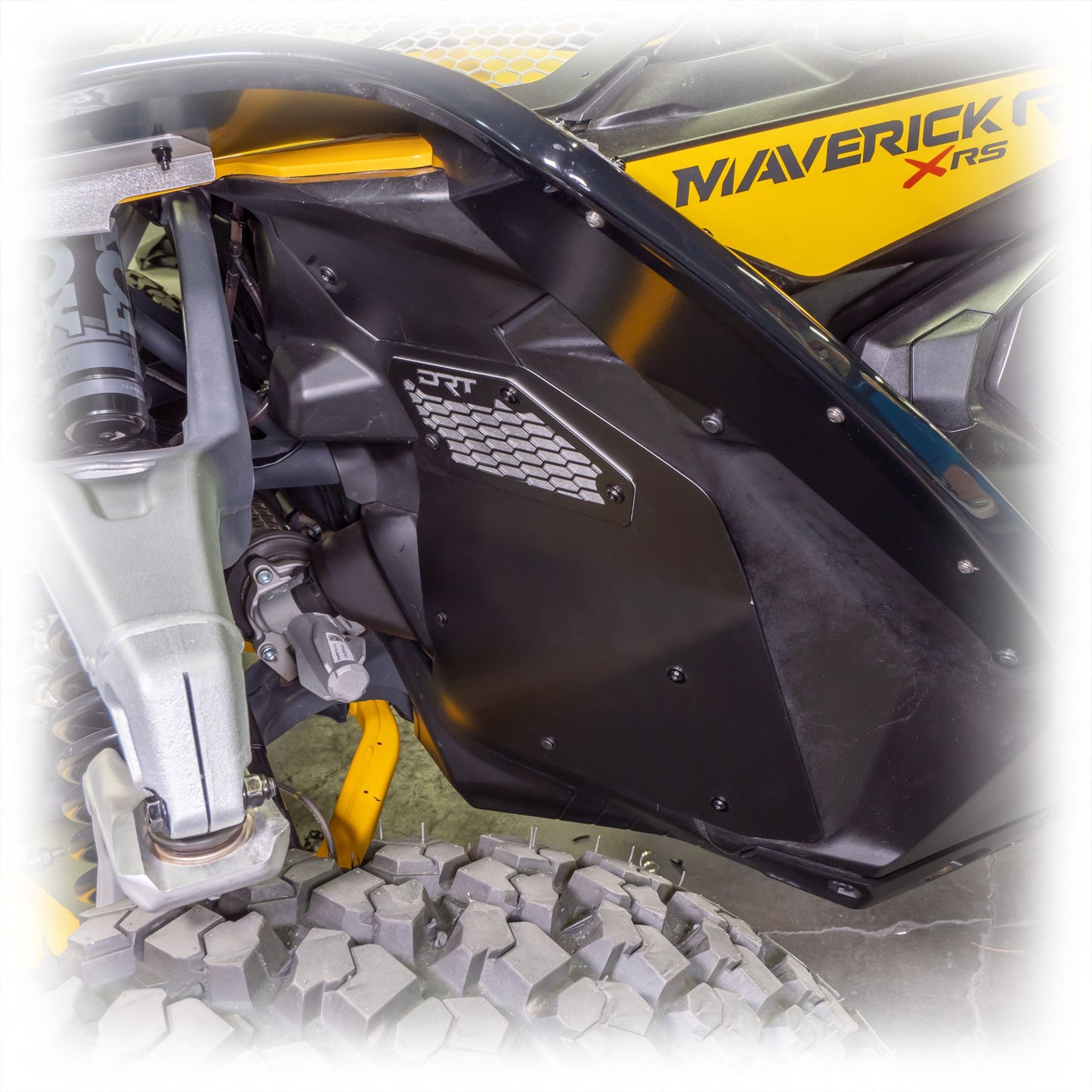 DRT Motorsports Can Am Maverick R Front Aluminum Rock Guard Kit