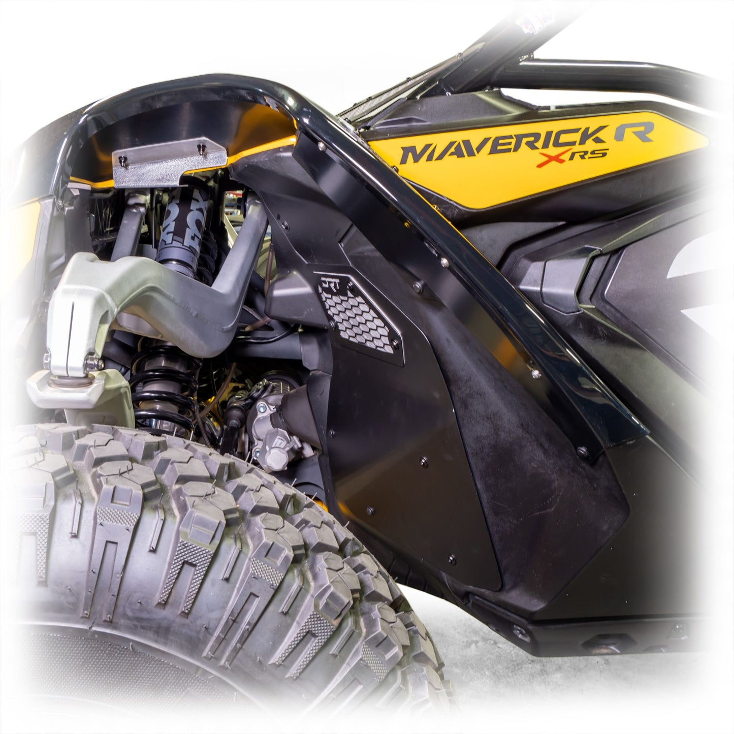 DRT Motorsports Can Am Maverick R Front Aluminum Rock Guard Kit