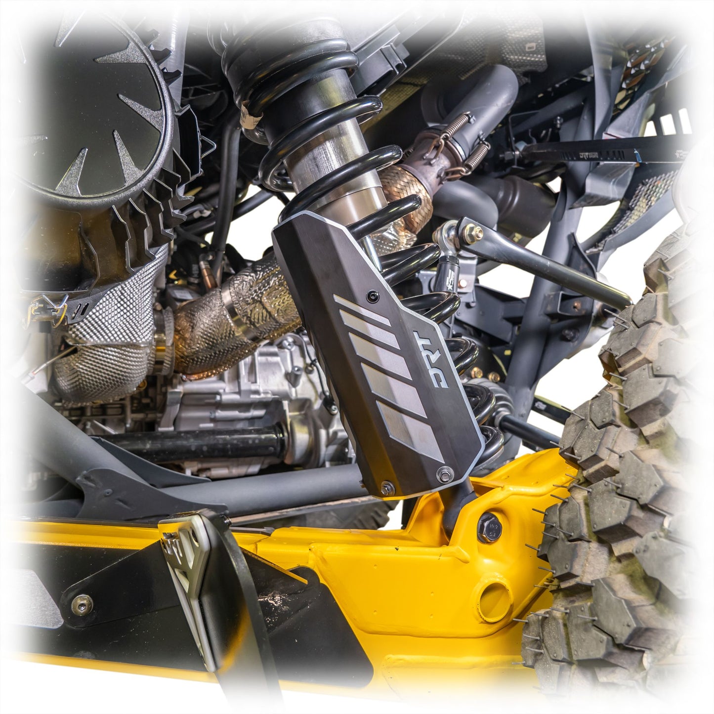 DRT Motorsports CanAm X3 / Maverick R Rear Aluminum Shock Guards