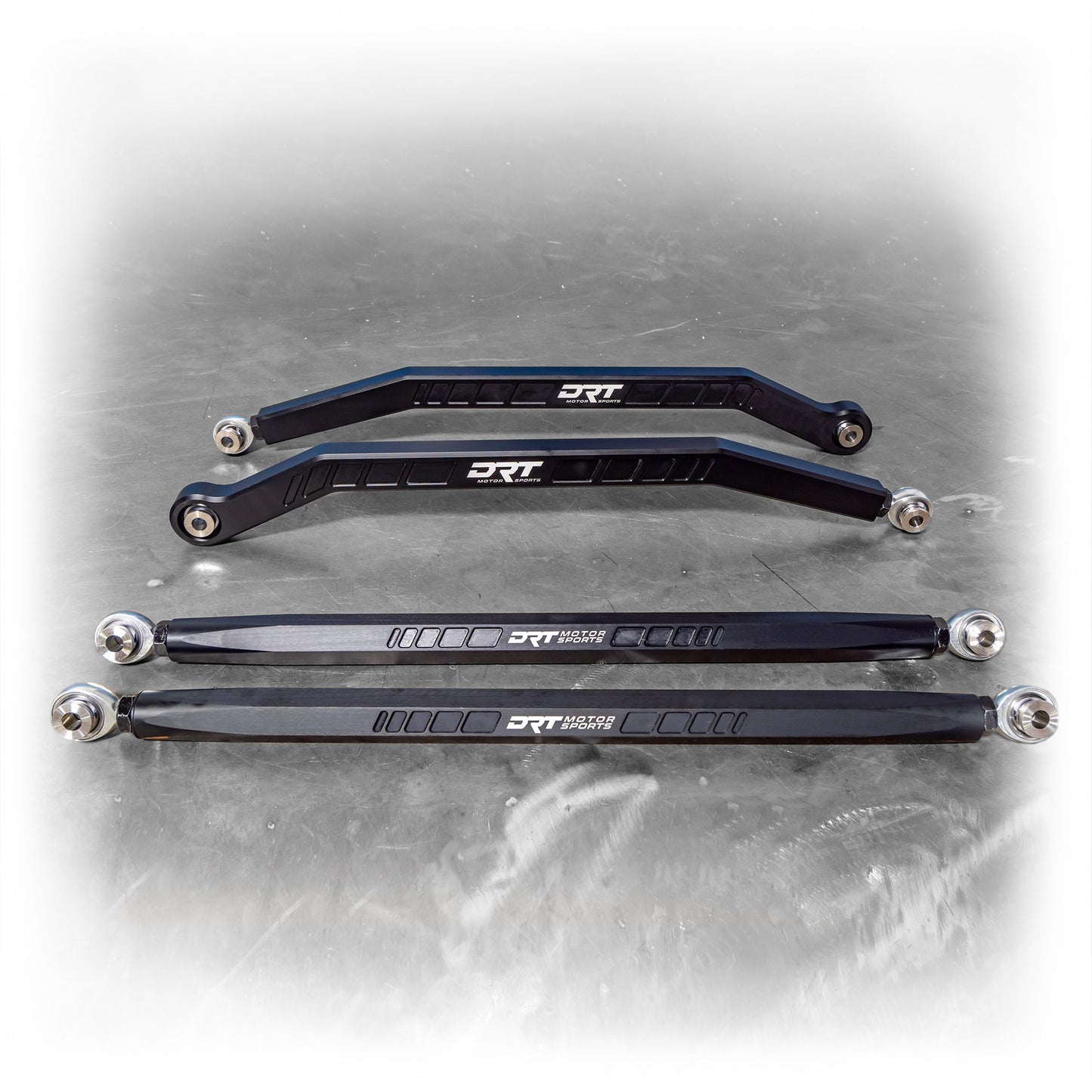DRT Motorsports Polaris 2020+ Pro XP/4 (64")Billet Aluminum High Clearance Radius Rod Set, Black
