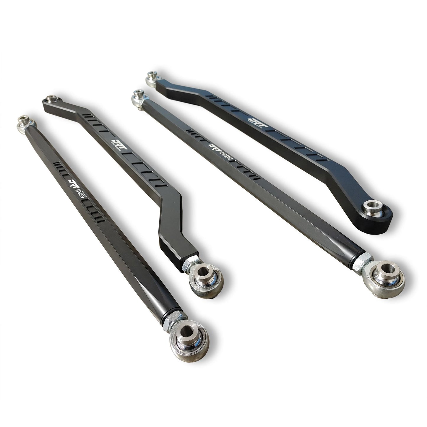 DRT Motorsports Polaris 2024+ XP1K/4 (64") Billet Aluminum High Clearance Radius Rod Set, Black