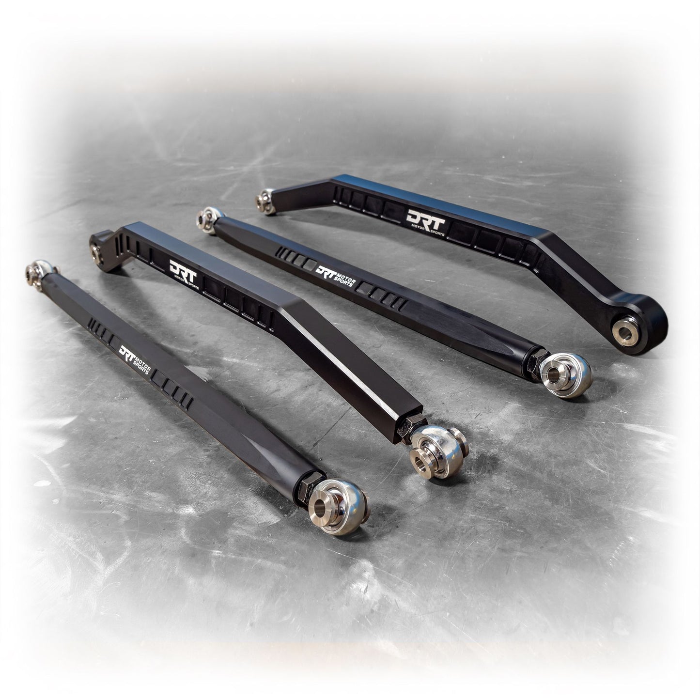 DRT Motorsports Polaris 2020+ Pro XP/4 (64")Billet Aluminum High Clearance Radius Rod Set, Black