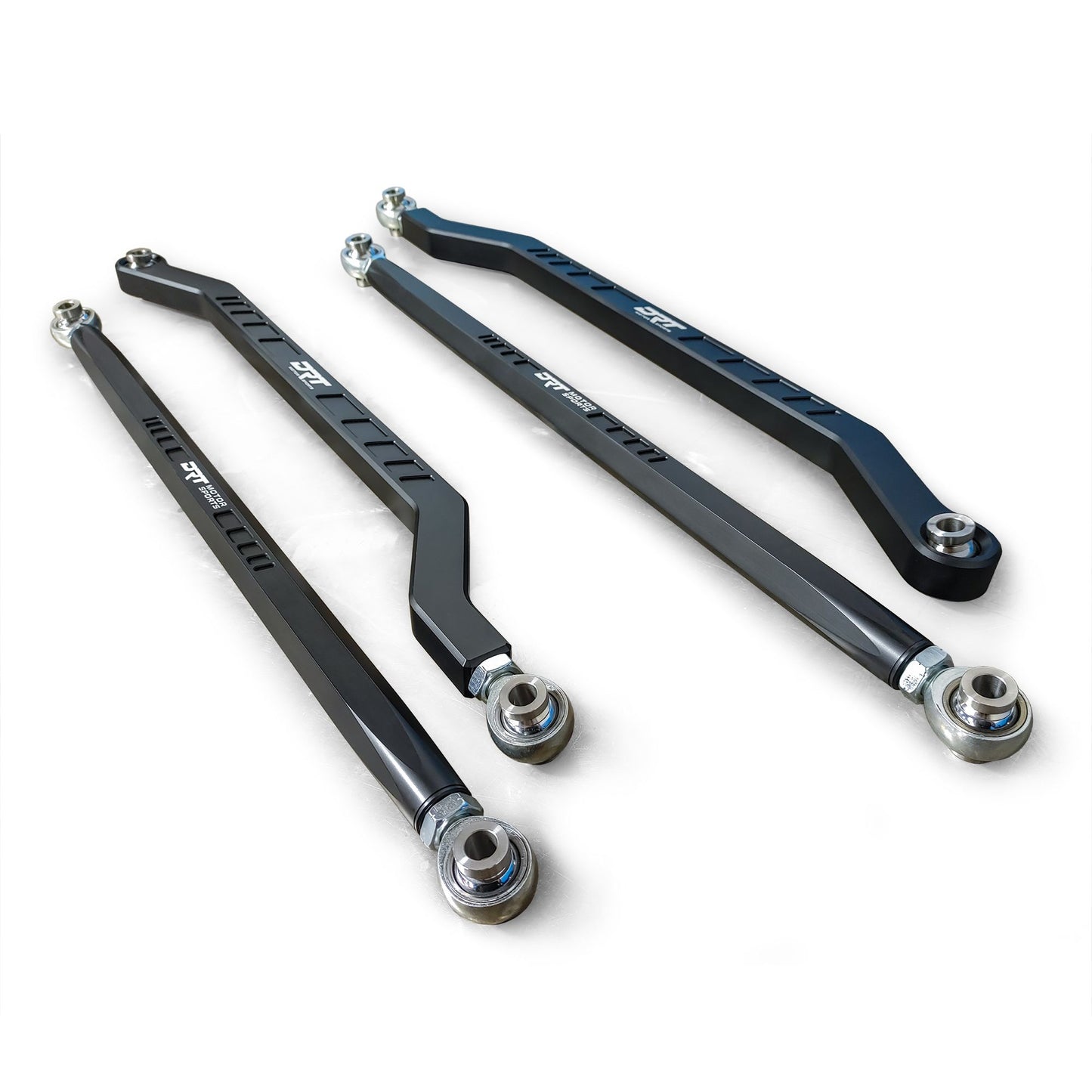 DRT Motorsports Pro R / Turbo R Billet Aluminum High Clearance Radius Rod Set, Black