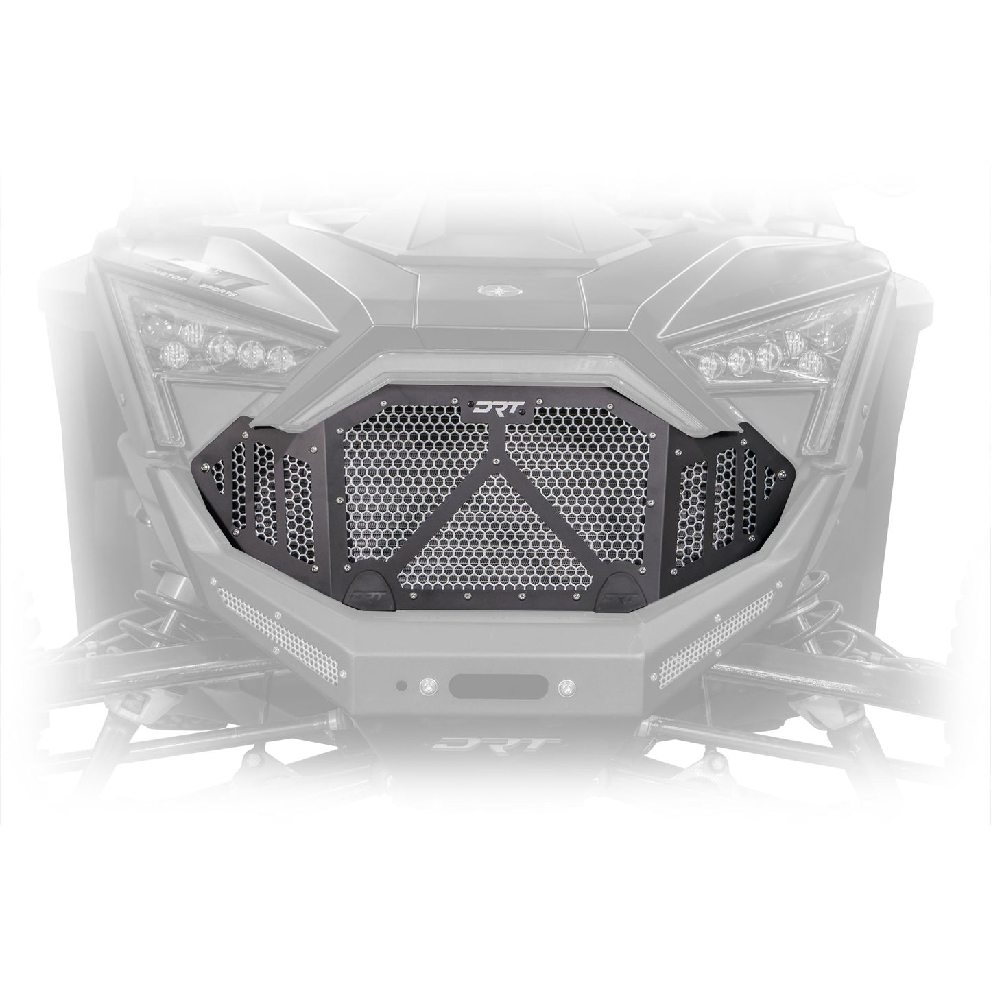 DRT Motorsports Polaris Pro R / Turbo R 2022-2024 Aluminum Front Grill - Black