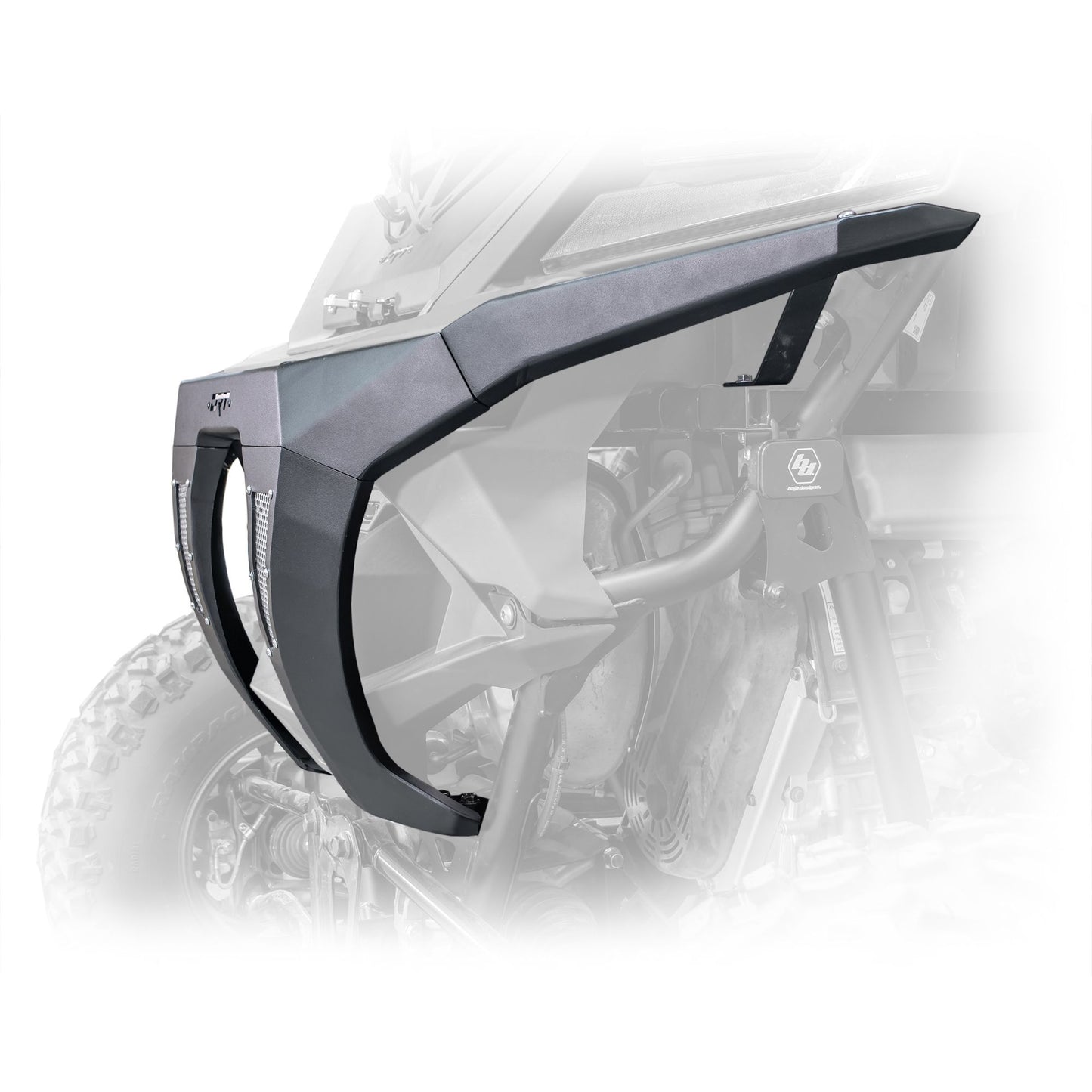 DRT Motorsports Polaris Pro R 2022+ Rear Bumper - Black