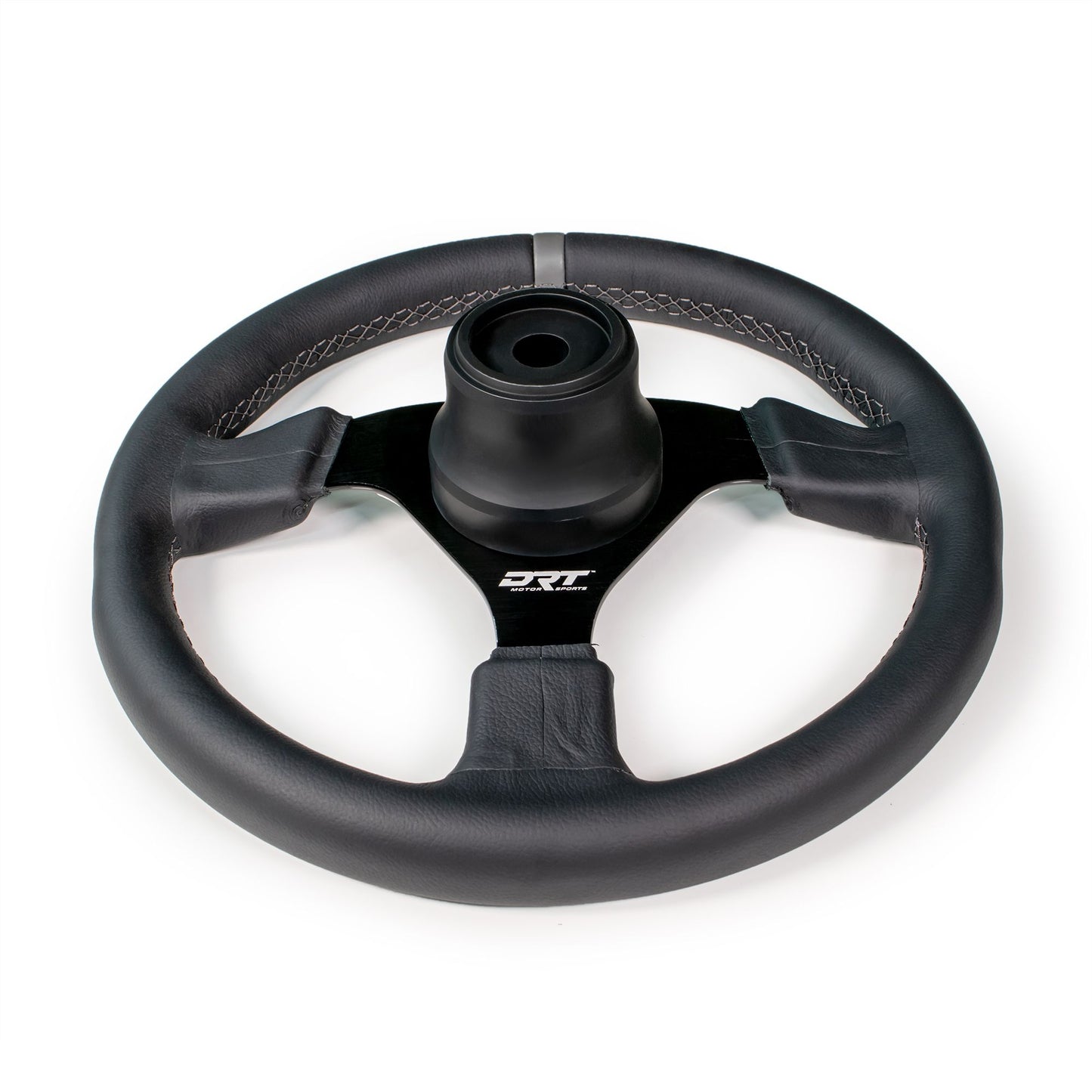 DRT Motorsports 330mm Round Steering Wheel - Leather