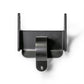 Black powder-coated universal air pumper bracket