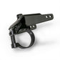 Black powder-coated universal air pumper bracket