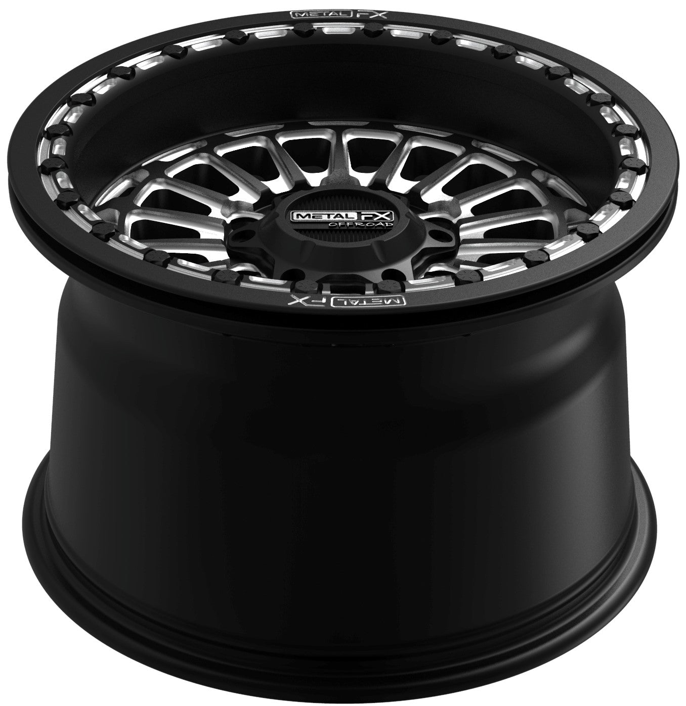 Delta 6R Beadlock | Satin Black Contrast Cut