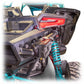 DRT Polaris Pro R Desert Runner Fixed Tire Carrier AGM Electric Jack Holder Kit