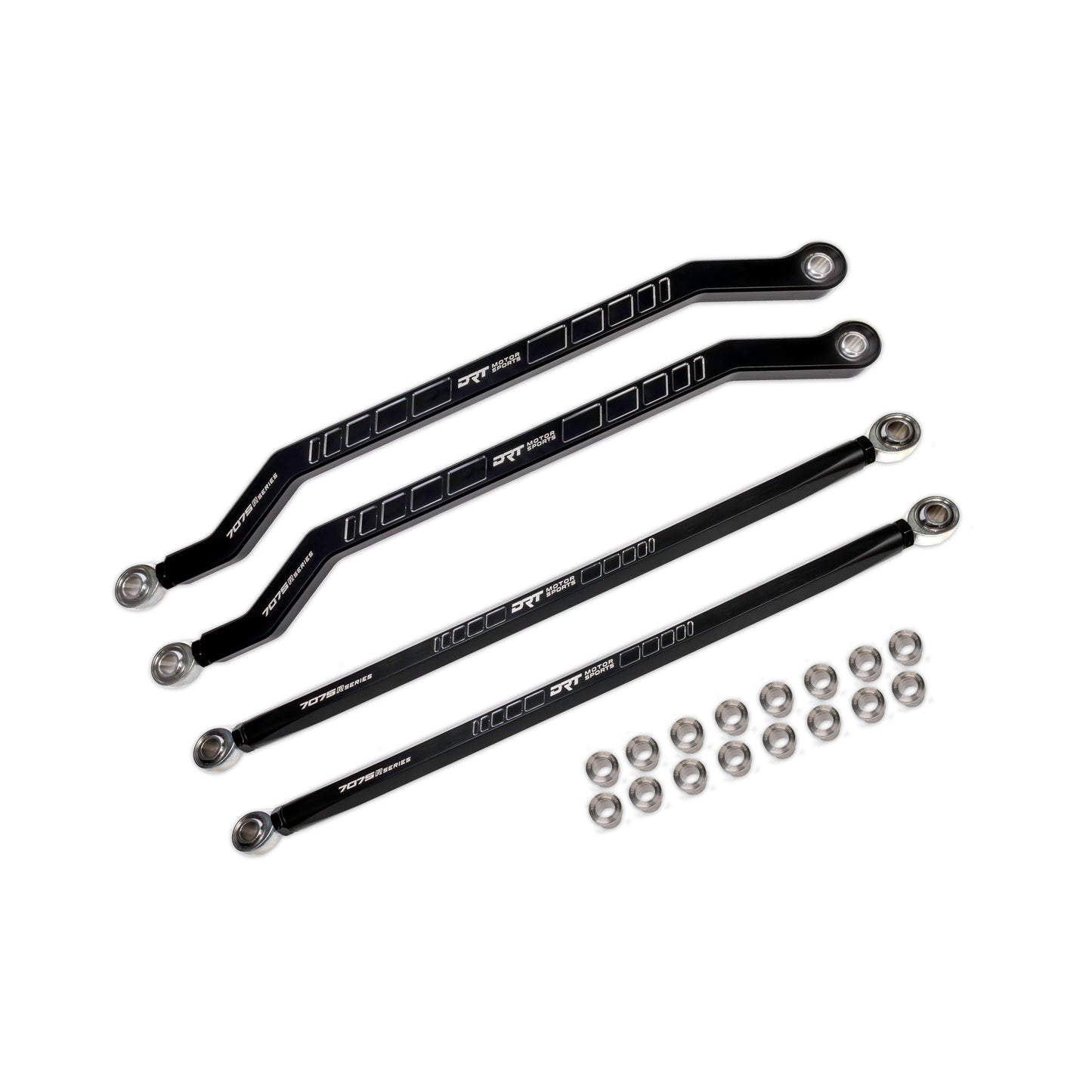 DRT Motorsports Billet Aluminum Race Series 7075 XD High Clearance Radius Rod Set For Polaris Pro R / Pro S / Turbo R