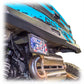 license plate bracket compatible with DRT rear bumper Polaris Xpedition