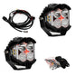 LP4 Pro LED Auxiliary Light Pod Pair Light Pattern Driving/Combo Green Backlight Baja Designs