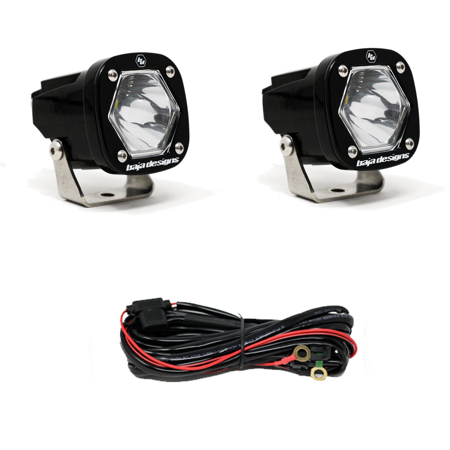 S1 Work/Scene LED Light with Mounting Bracket Pair Baja Designs