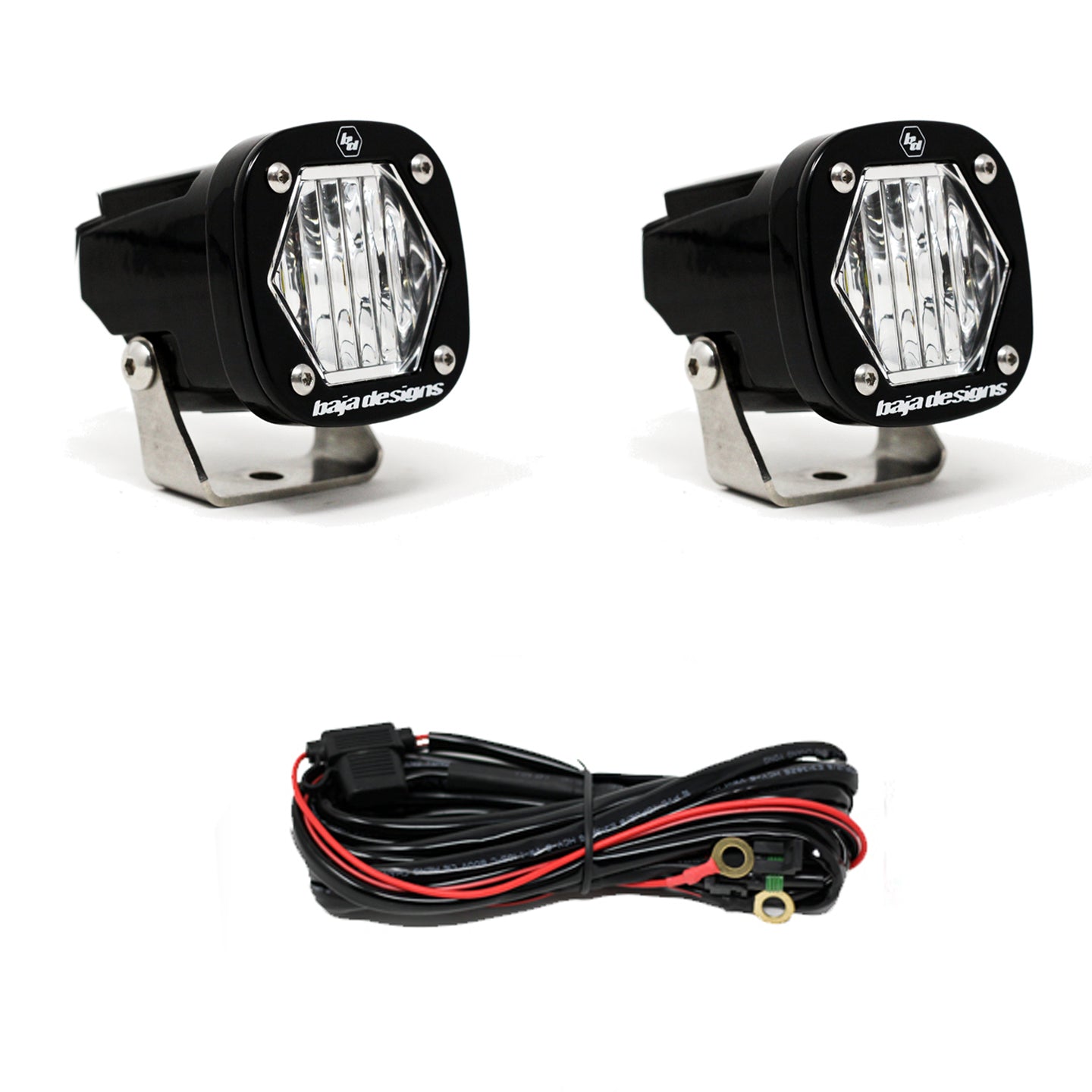 S1 Work/Scene LED Light with Mounting Bracket Pair Baja Designs
