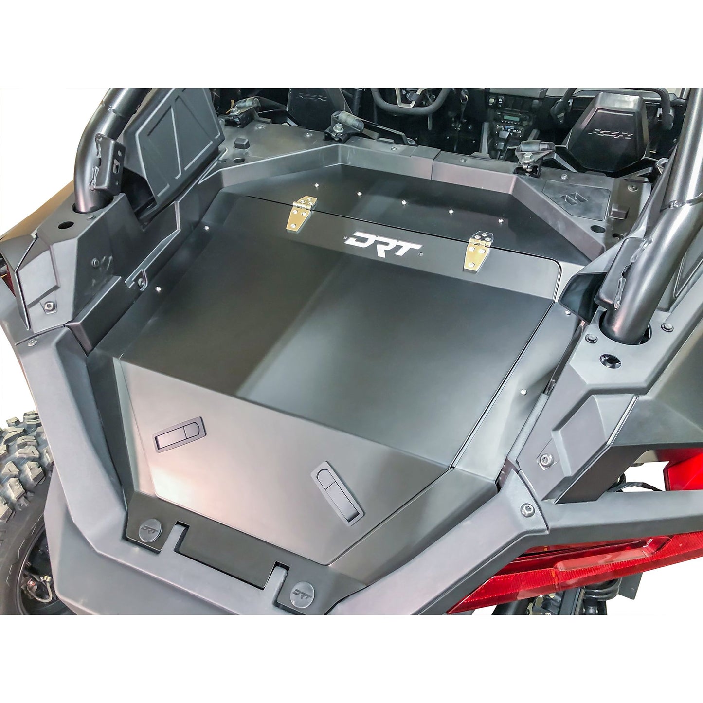 DRT Motorsports Polaris Pro R 2022+ Aluminum Trunk Enclosure - Black