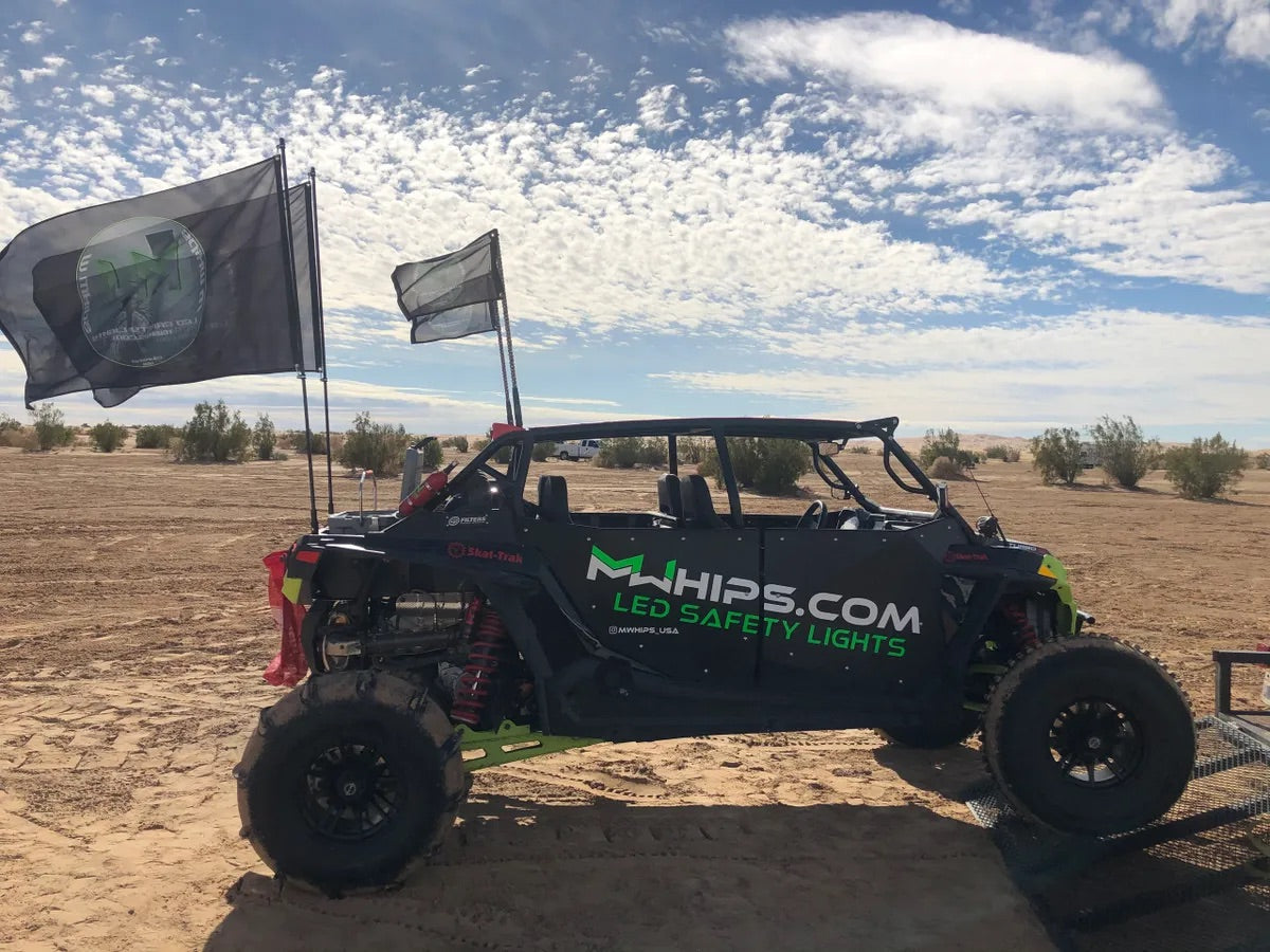 BUDGET FRIENDLY DAY WHIPS WITH BLACK FLAGS 