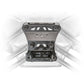 DRT Can Am Maverick X3 2017+ Dual Sheer Radius Rod Plate Front view