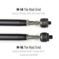 DRT Polaris RZR Turbo S/S4 HD Billet Aluminum Tie Rod Kit, (M16 Rack)