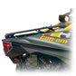 Heavy-duty Maverick R spare tire carrier with boxed frame and adjustable tie-downs