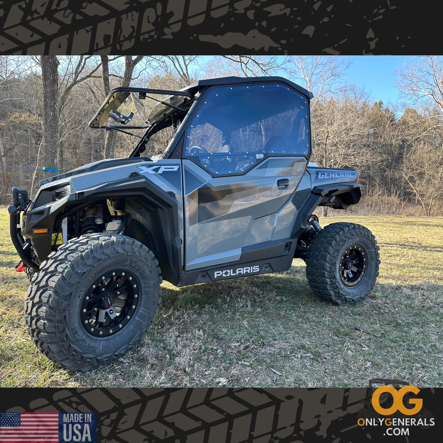 OG Sideskins LITE Hard Upper Doors for the Polaris General 2 Seat Models