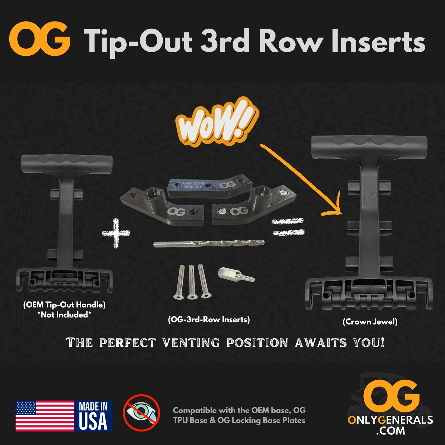 OG Tip-Out 3rd Row Inserts